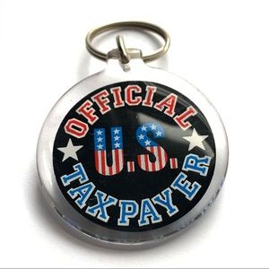 Vintage U.S. TAXPAYER Large Keychain ornament